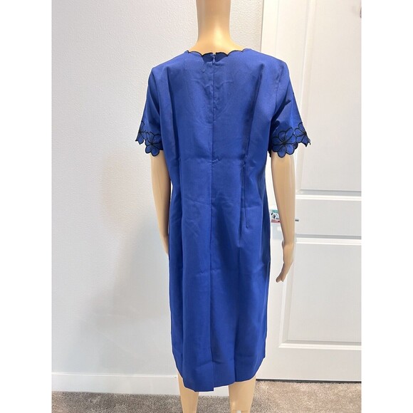 Anthony Richards Women 2-Piece Set Suit Embroidered Blazer & Dress Blue Sz 10 - Picture 10 of 16